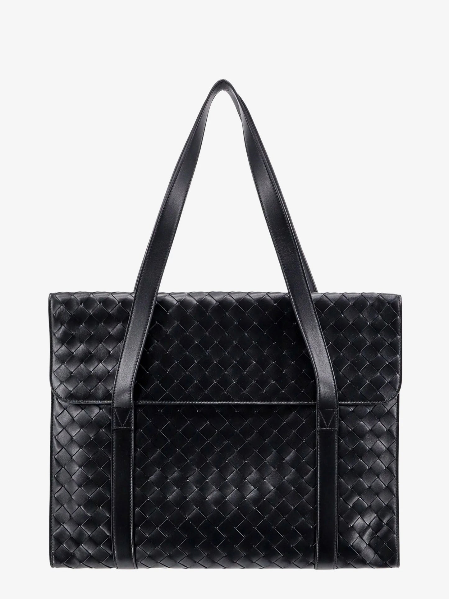 Bottega Veneta - Sac bandoulière en cuir avec motif Intrecciato