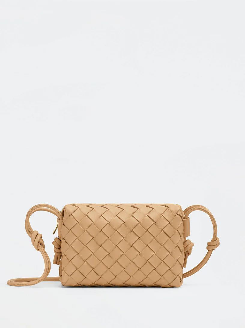 Bottega Veneta - Mini sac bandoulière en cuir Intrecciato