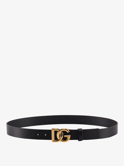 Dolce Gabbana - Ceinture en cuir avec logo