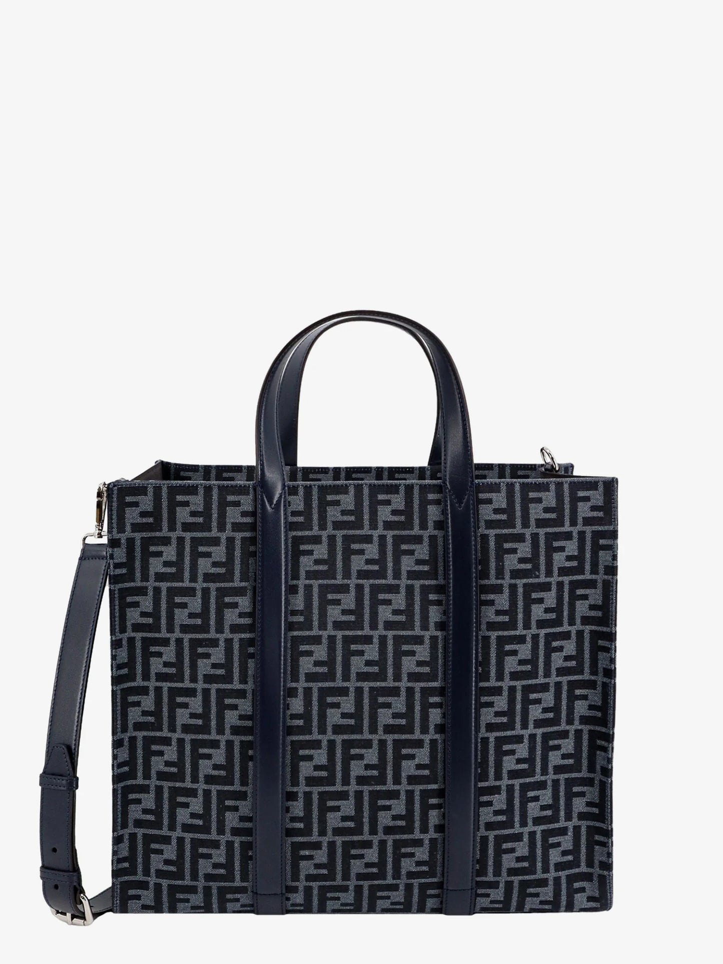 Fendi - Sac à main en tissu jacquard recyclé FF