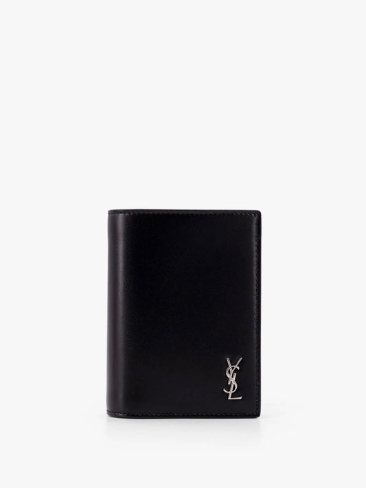 Saint Laurent - portefeuille en cuir avec monogramme