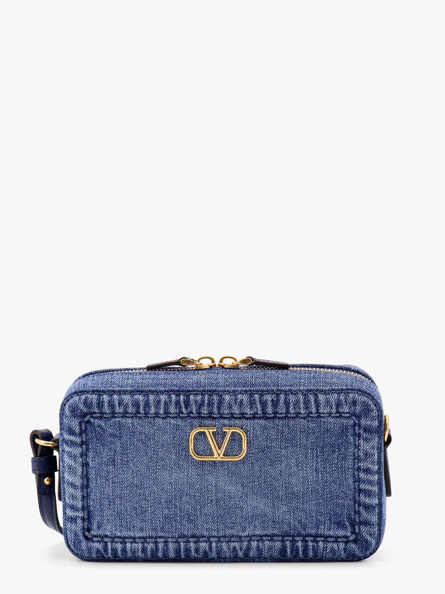 Valentino Garavani - Mini sac à épaule Alltime en denim