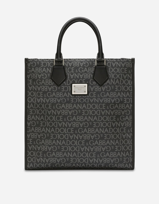 Dolce Gabbana - CABAS MOYEN FORMAT EN JACQUARD ENDUIT