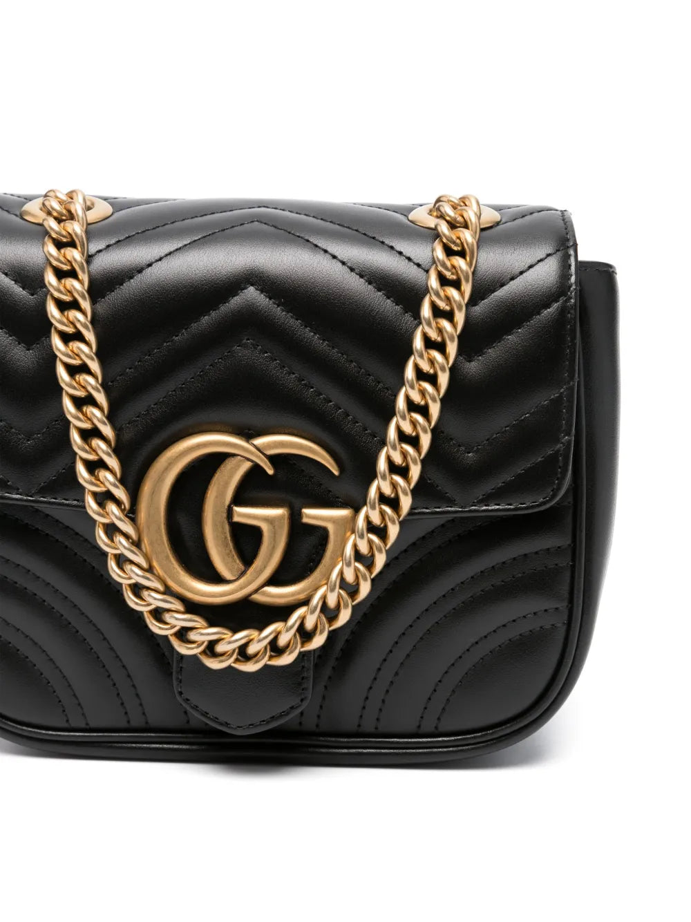 Gucci - mini sac porté épaule à motif GG Marmont