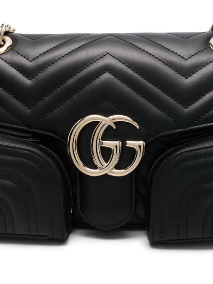 Gucci - petit sac porté épaule à motif GG Marmont