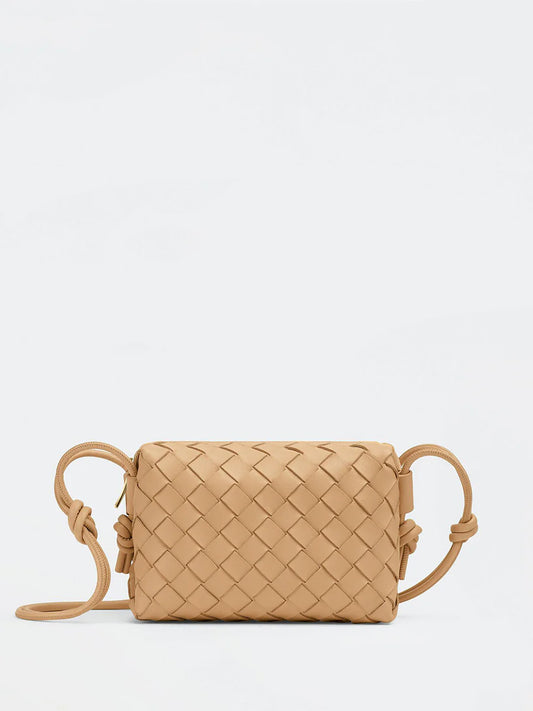 Bottega Veneta - Mini sac bandoulière en cuir Intrecciato