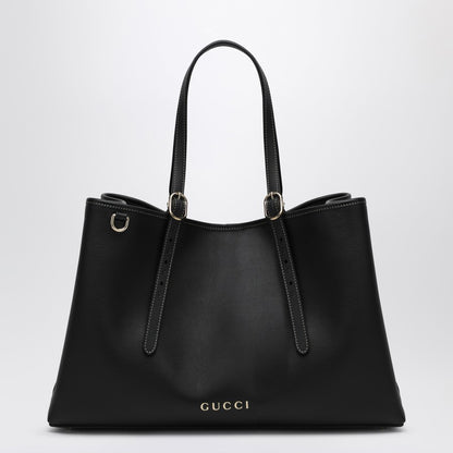 Gucci - Sac shopping moyen GG Emblem noir