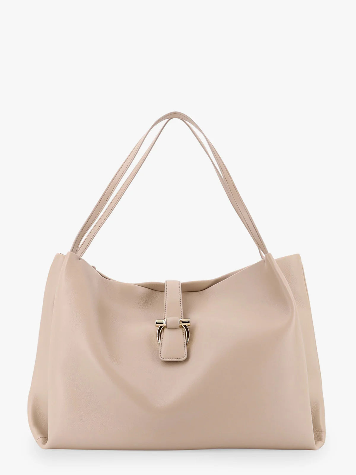 Ferragamo - Sac à bandoulière en cuir beige