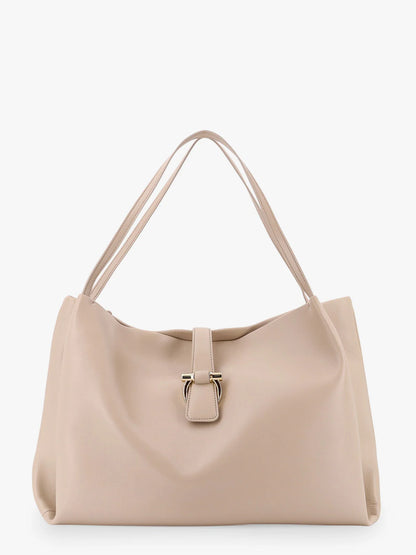 Ferragamo - Sac à bandoulière en cuir beige