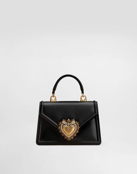 Dolce & Gabbana. - PETIT SAC DEVOTION EN CUIR DE VEAU LISSE