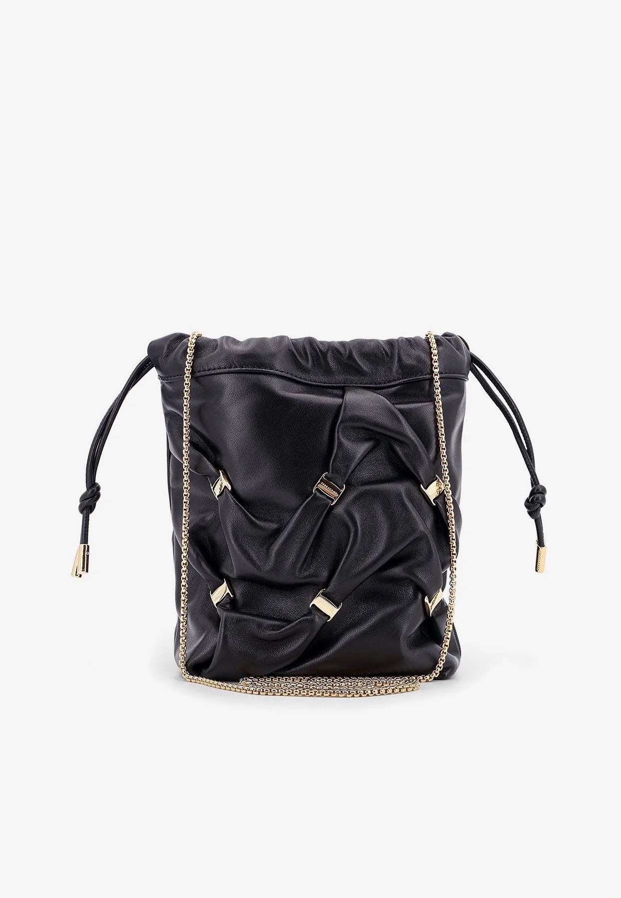 Ferragamo - Mini sac seau en cuir nappa